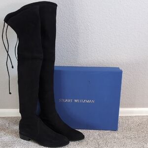 Stuart Weitzman Black Lowland Over-the-Knee Boots